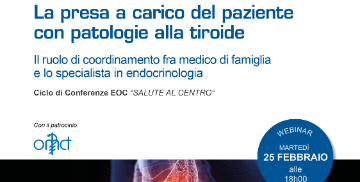 La presa a carico del paziente con patologie alla tiroide