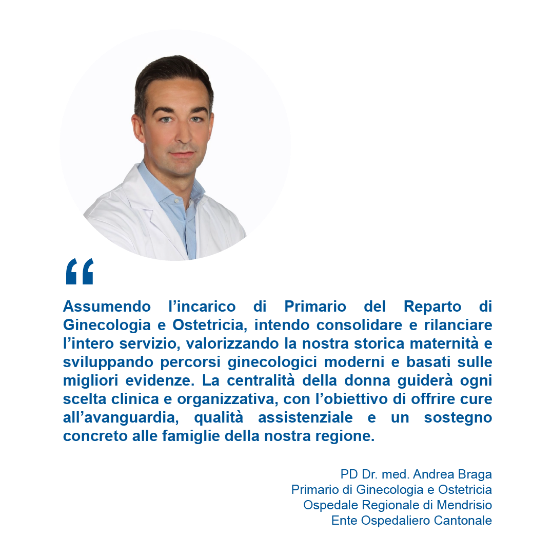 Nuovo primario di Ginecologia e Ostetricia presso l'Ospedale Regionale di Mendrisio