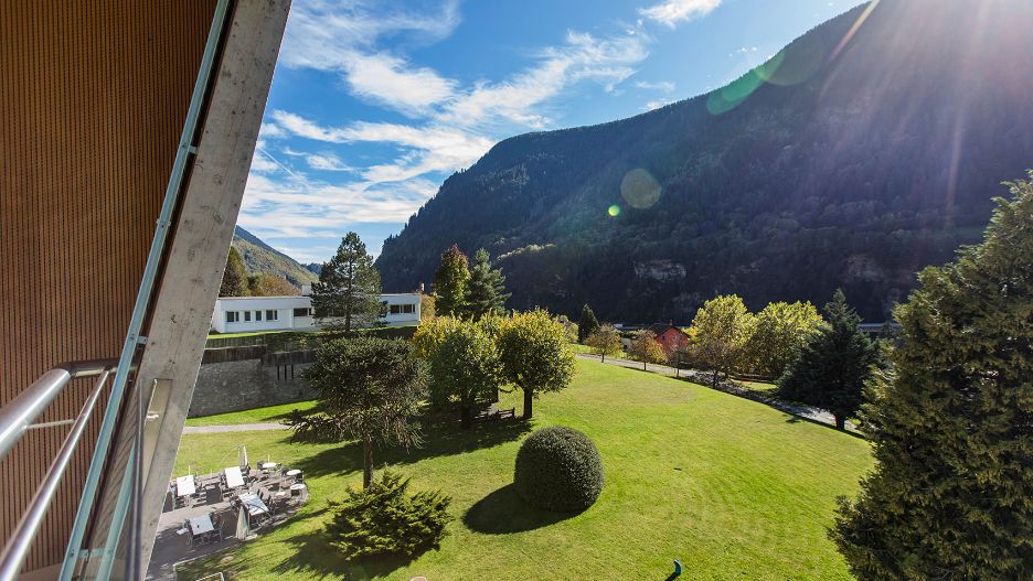 Panoramica del parco, Clinica di Riabilitazione Faido