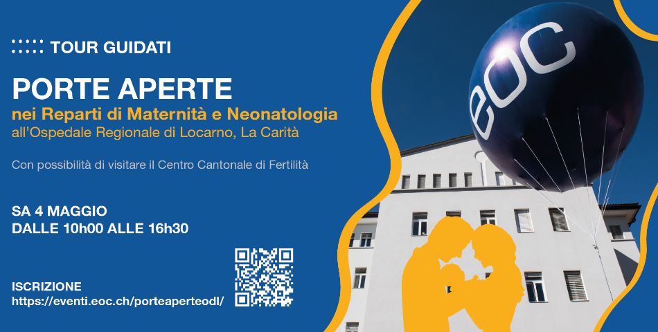 Porte aperte nei Reparti di Maternità e Neonatologia all’Ospedale Regionale di Locarno, La Carità